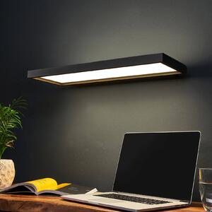 Applique LED da uffici Rick, nero, bianco neutro Rick Arcchio, dimmerabile, Nero, Studio / Ufficio, Plastica, Moderno