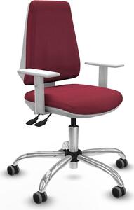 Sedia da ufficio Piqueras y Crespo B5B056G rosso granata