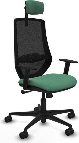 Sedia da ufficio Piqueras y Crespo D036N2W Verde smeraldo
