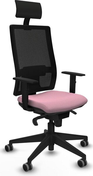 Sedia da ufficio con poggiatesta Piqueras y Crespo 1D066G1 Rosa
