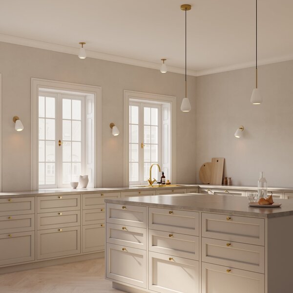 Lampada a sospensione Nuura Aps, Anoli Spot, dimmerabile, Bianco, Soggiorno, Metallo, Scandinavo