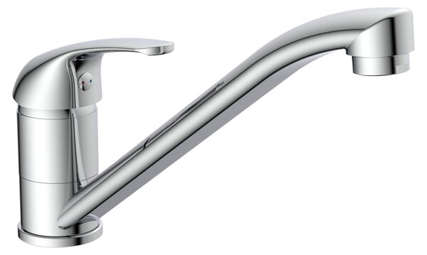 Rubinetto da cucina SCHÜTTE ATHOS Plus, rubinetto da cucina con bocca girevole, cromo