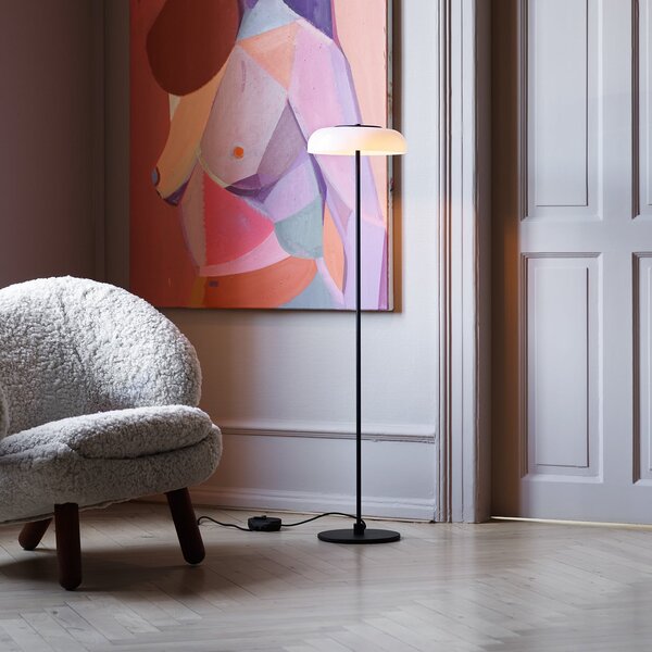 Lampada da terra Nuura Aps, Blossi, dimmerabile, Nero, Soggiorno, Metallo, Scandinavo