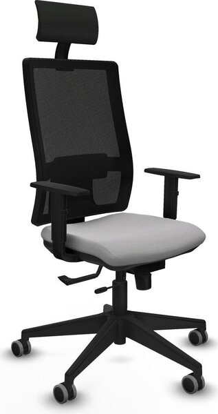 Sedia da ufficio con poggiatesta Piqueras y Crespo 1D066G1 Grigio chiaro