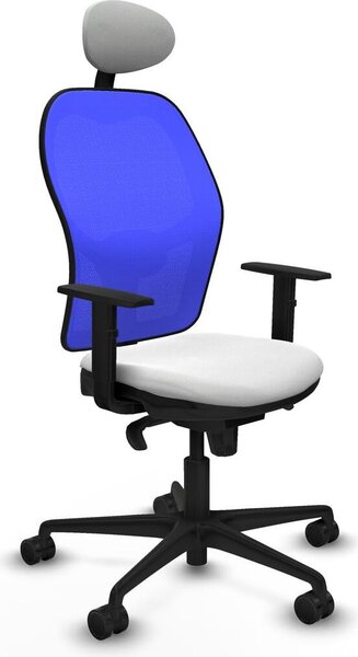 Sedia da ufficio con poggiatesta Jorquera Piqueras y Crespo 1D036N1 Bianco