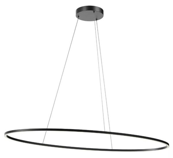 Lampadario moderno redo group leo 01 3340 01 3299 led cct bianco nero dimmerabile alluminio - Redo Group