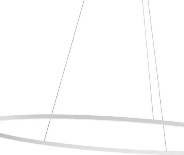 Lampadario moderno redo group leo 01 3340 01 3299 led cct bianco nero dimmerabile alluminio - Redo Group
