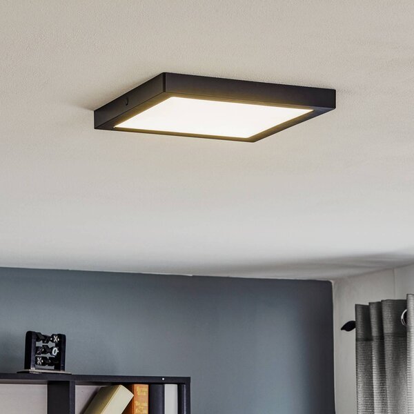 Paulmann Pannello LED Abia, Nero, Soggiorno / Sala da pranzo, Plastica, Moderno, Plafoniera LED