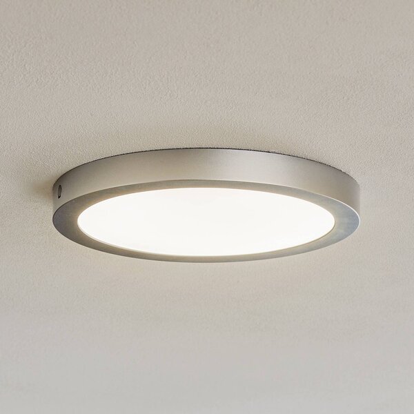Paulmann Plafoniera a LED Abia, Alluminio / Grigio / Zincato, Soggiorno / Sala da pranzo, Plastica, Moderno, Plafoniera LED