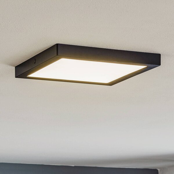 Paulmann Pannello LED Abia, Nero, Soggiorno / Sala da pranzo, Plastica, Moderno, Plafoniera LED
