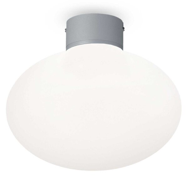 Plafoniera Da Esterno 1 L E27 Verniciato A Polvere Grigio Serie Clio
