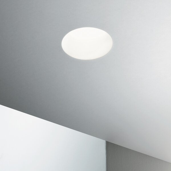 Faretto Ad Incasso Moderno Samba Gesso Bianco 1 Luce Gu10 D60Cm