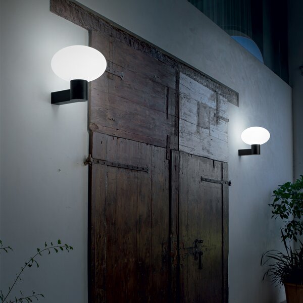 Applique Moderna Clio Alluminio Nero 1 Luce E27