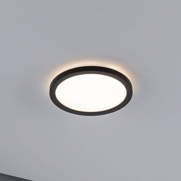 Paulmann Plafoniera a LED Atria Shine, Nero, Soggiorno / Sala da pranzo, Plastica, Moderno, Plafoniera LED