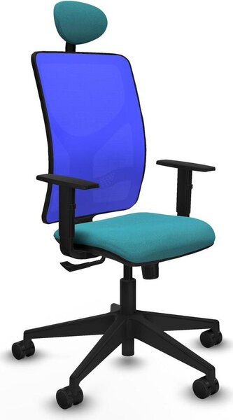 Sedia da ufficio con poggiatesta Motilla Piqueras y Crespo 1D066N1 turchese