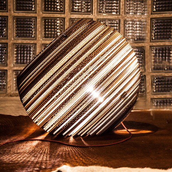 Lampada da tavolo in cartone Think Paper Globe, Ø 44 cm