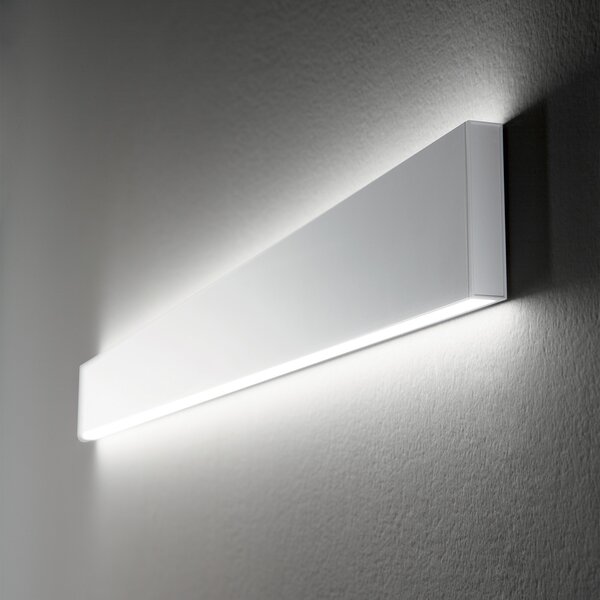 Applique Moderna Linus Alluminio Bianco Led 32W 3000K Luce Calda