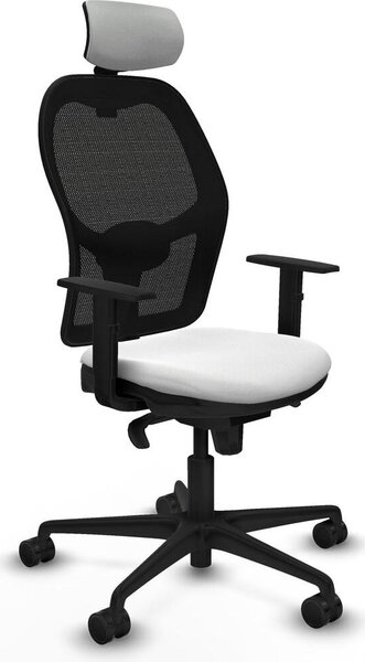 Sedia da ufficio con poggiatesta Piqueras y Crespo 1D036N2 Bianco