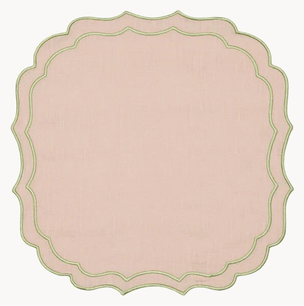 Tovaglietta americana con bordo ricamato Greta