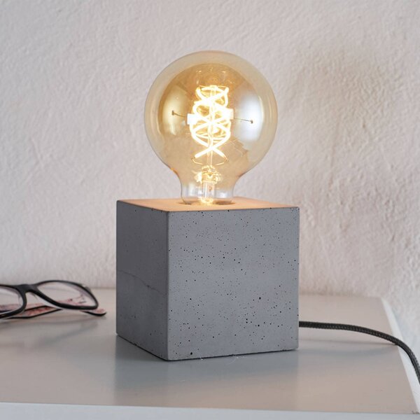 Spot-Light Moderna lampada da tavolo Strong, cemento