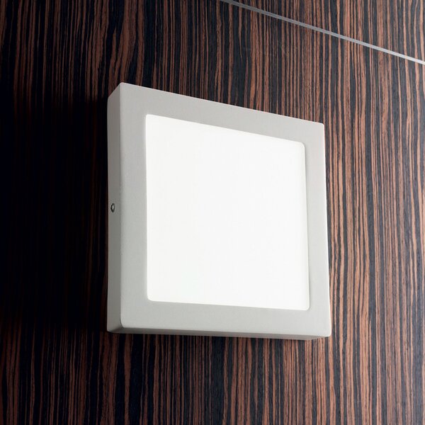 Applique Moderna Square Universal Alluminio-Plastiche Bianco Led 36W 3000K D40