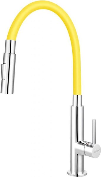 Miscelatore per lavello Ferro con braccio flessibile giallo 70730,0ZL