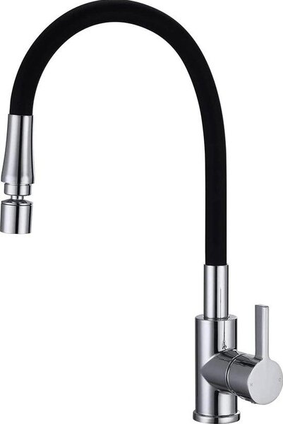 Miscelatore da cucina Miscelatore a bassa pressione girevole a 360° con bocca flessibile Miscelatore a bassa pressione 3 attacchi caldo e freddo Miscelatore monocomando per caldaia