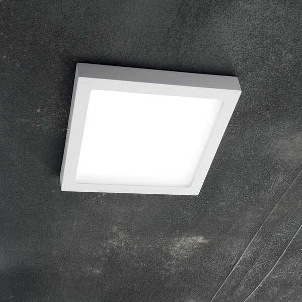 Applique Moderna Square Universal Alluminio-Plastiche Bianco Led 36W 3000K D40