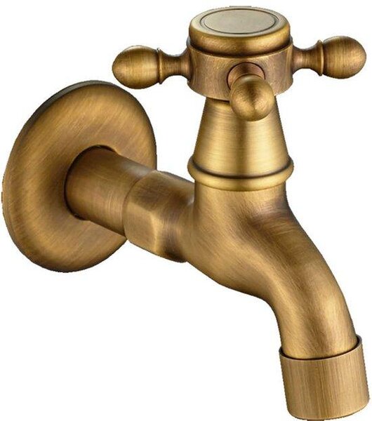 Design classico europeo senza saldature, rubinetto a parete, rubinetto per acqua fredda, lavello da cucina, rubinetto a parete, rubinetto vintage
