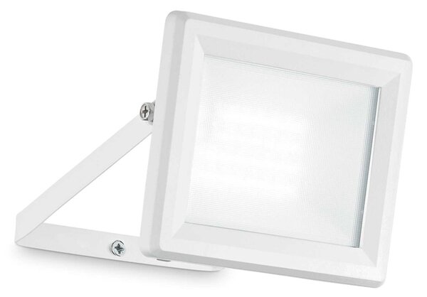 Applique Moderna Flood Alluminio Bianco Led 20W 4000K Luce Naturale