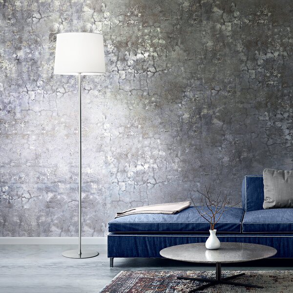 Piantane - Lampade Da Terra Set Metallo Cromo 1 Luce E27