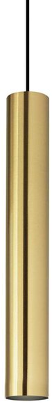 Sospensione Moderna Look Metallo Ottone 1 Luce Gu10 7W 3000K Luce Calda