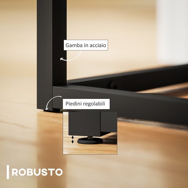 HOMCOM Panca da Ingresso Moderno in Acciaio, Spugna e Tessuto Vellutato con Piedini Regolabili, 94x42x44 cm, Crema | Aosom Italy