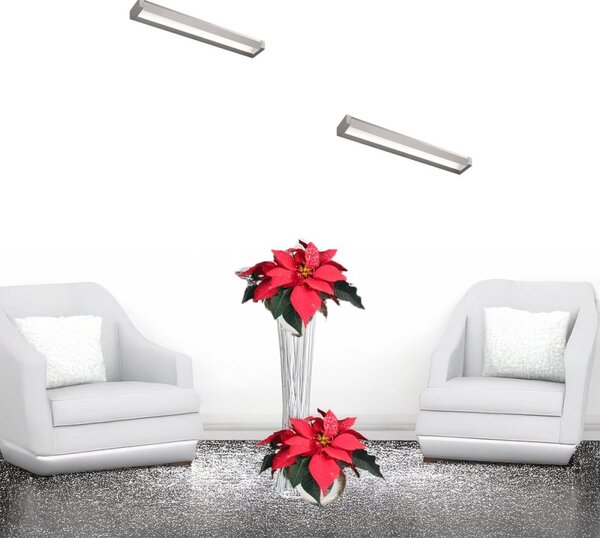 Applique orientabile perenz slim 8450 al ct led cct 960lm alluminio spazzolato - Perenz