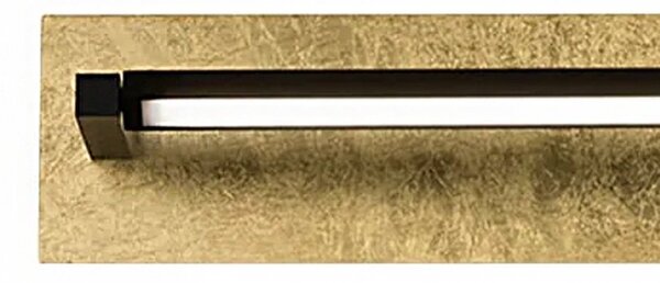 Applique orientabile perenz foglia 8434 fo ct led cct 960lm nero opaco foglia oro - Perenz