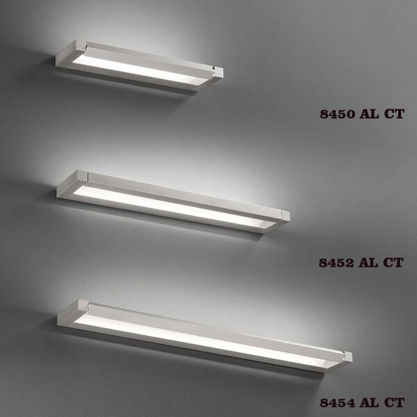 Applique orientabile perenz slim 8450 al ct led cct 960lm alluminio spazzolato - Perenz