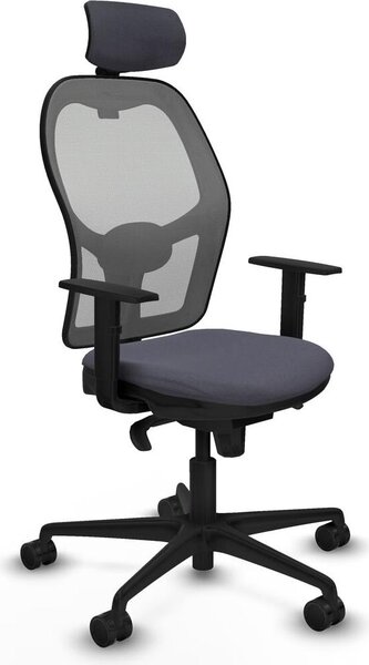 Sedia da ufficio con poggiatesta Piqueras y Crespo 1D036N2 Grigio scuro
