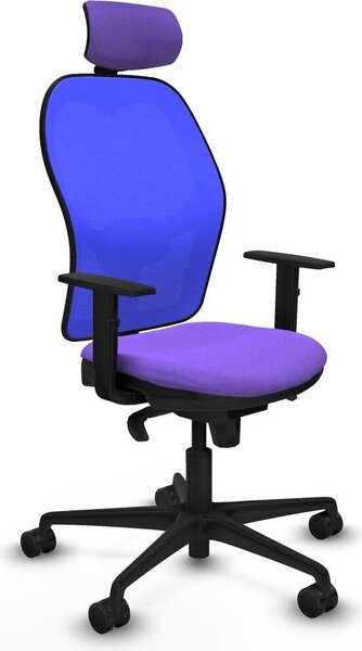 Sedia da ufficio con poggiatesta Piqueras y Crespo 1D036N2 Viola