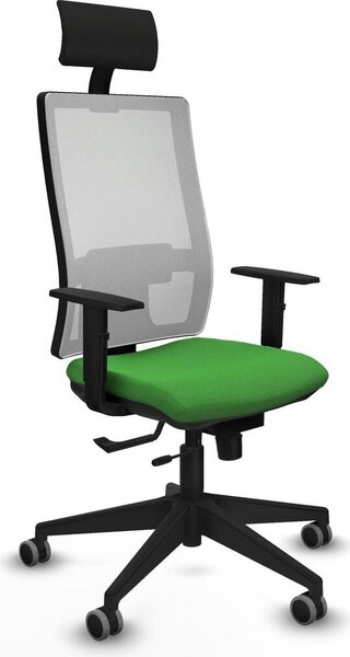 Sedia da ufficio con poggiatesta Piqueras y Crespo 1D066G1 verde