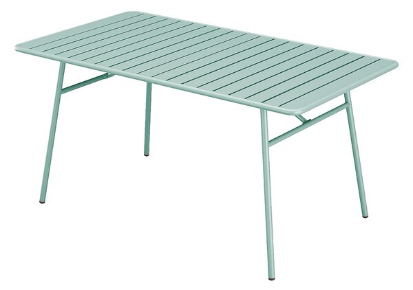 Tavolo da giardino L.200 cm in metallo - Verde acqua - MIRMANDE di MYLIA