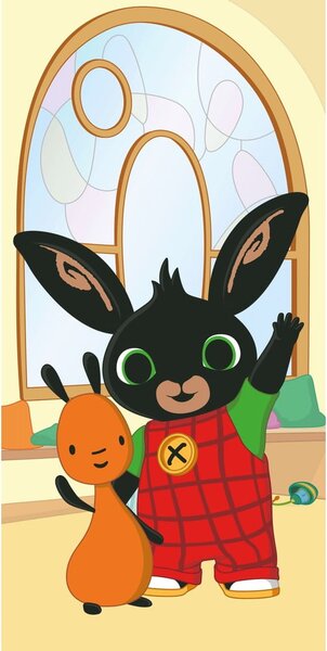 Asciugamano per bambini in cotone 70x140 cm Bing "Hoppity" – Jerry Fabrics