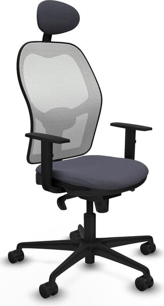 Sedia da ufficio con poggiatesta Jorquera Piqueras y Crespo 1D036N1 Grigio scuro