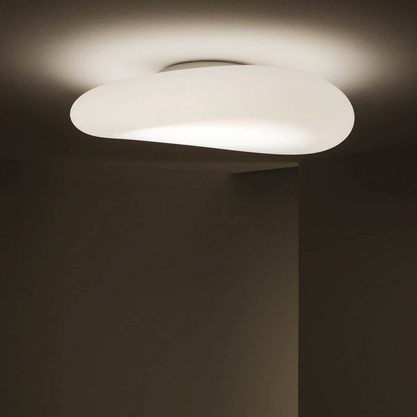 Stilnovo Plafoniera di design Mr. Magoo, dimmerabile, Bianco / Opale, Soggiorno / Sala da pranzo, Plastica, Moderno, Plafoniera