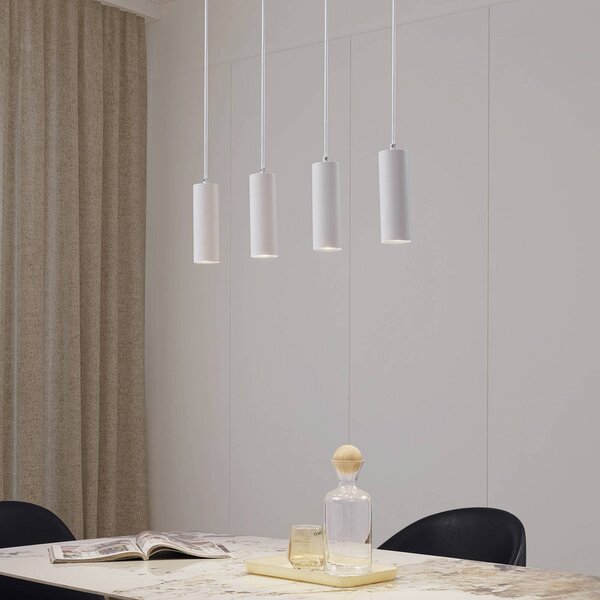 Lampada a sospensione Joffrey Lindby, dimmerabile, Bianco / Opale, Soggiorno / Sala da pranzo, Metallo, Moderno, Lampada a sospensione