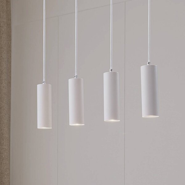 Lampada a sospensione Joffrey Lindby, dimmerabile, Bianco / Opale, Soggiorno / Sala da pranzo, Metallo, Moderno, Lampada a sospensione