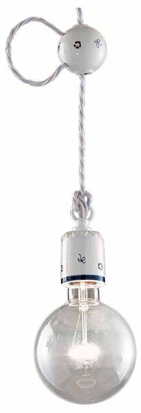Sospensione 1 Luce In Ceramica Colore Bianco C660 Monopoli