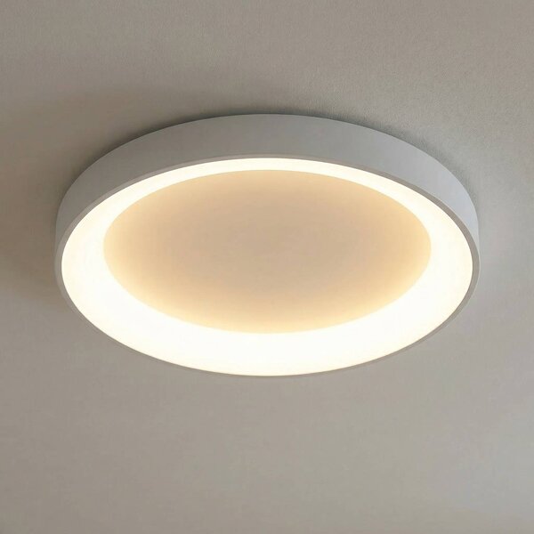 Mantra Iluminación Plafoniera a LED Niseko II, dimmerabile, Bianco / Opale, Soggiorno / Sala da pranzo, Alluminio, Moderno, Plafoniera LED