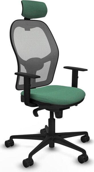 Sedia da ufficio con poggiatesta Piqueras y Crespo 1D036N2 Verde smeraldo