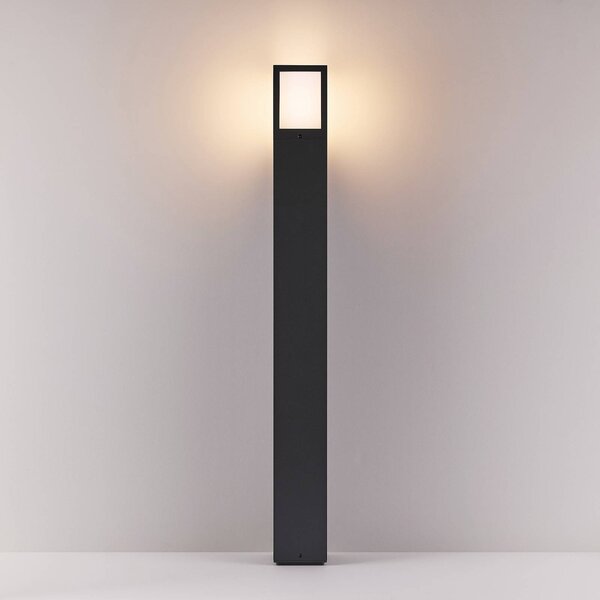 Deko-Light Lampioncino da giardino Facado II, dimmerabile, Alluminio / Grigio / Zincato, Alluminio, Lampada da esterni