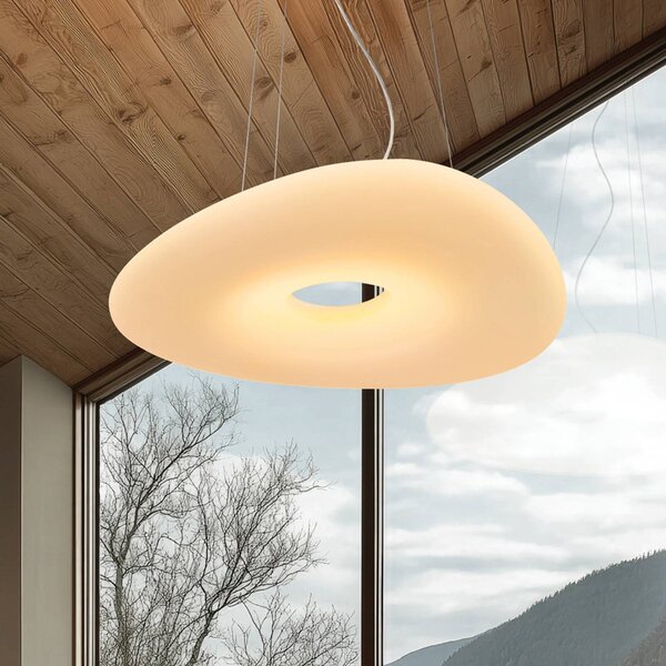 Stilnovo Lampada a sospensione Mr. Magoo, dimmerabile, Bianco / Opale, Soggiorno / Sala da pranzo, Plastica, Design, Lampada a sospensione